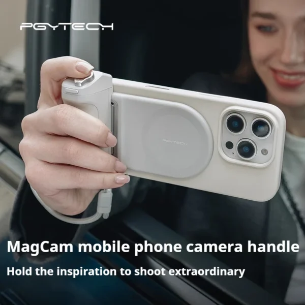 PGYTECH Magnetic Phone Photography Grip Dandelion Mobile Magnetic Fill Light MagCam Mobile Photography Grip Bluetooth Remote - Image 4