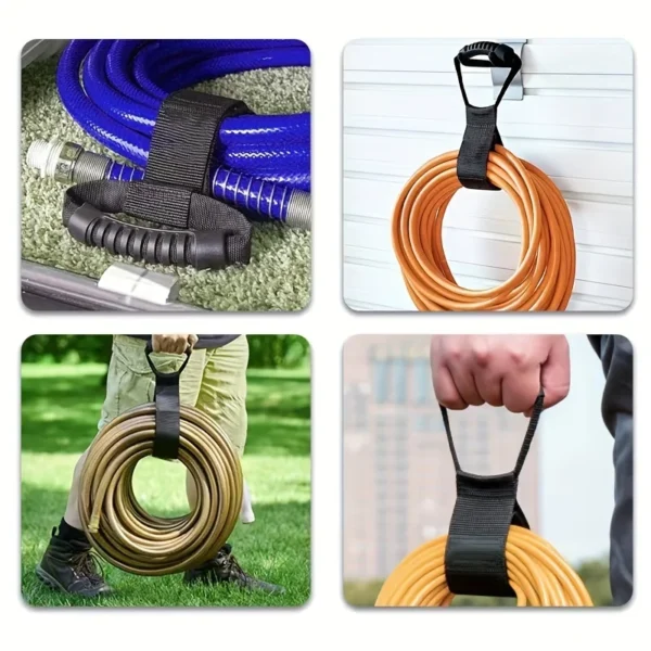 Extension Cord Storage Strap Reusable Hose Tie Straps Heavy Duty Storage Straps For Garden Hoses Pool Hose Garage Wall Hose - Image 2