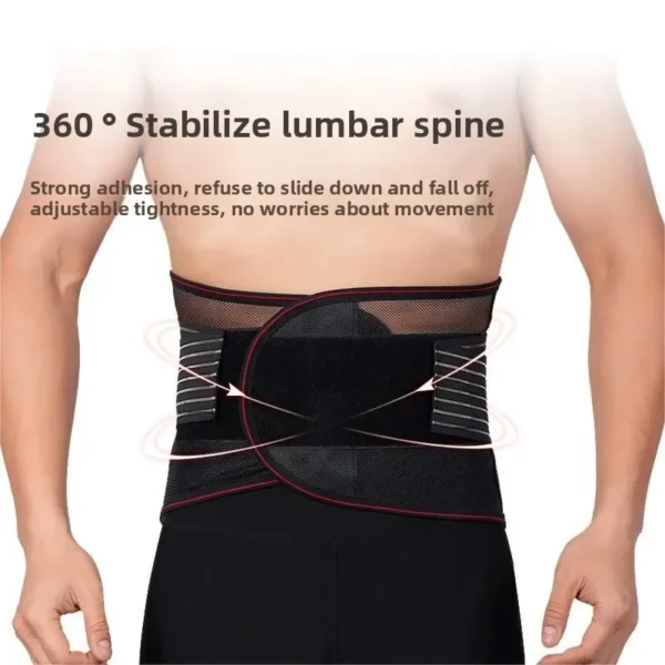 Back Braces for Lower Back Pain Relief with 5 Stays Breathable Back Support Belt for Men/Women Anti-skid Lumbar Support Belt - Image 6