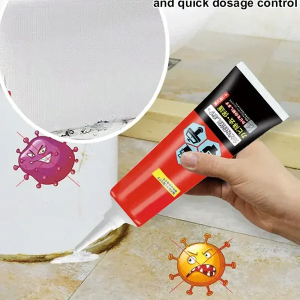 All-Purpose Mold and Mildew Remover Gel Effective Eco Mold Mildew Cleaner for Bathroom Washing Machine Refrigerator Strip - Image 4
