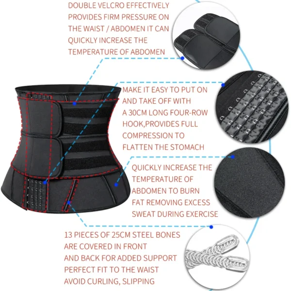 Waist Trainer Tummy Slimming Sheath Reducing Girdles Weight Loss Shapewear Belly Shapers Modeling Belt Woman Body Shaper Corset - Image 5