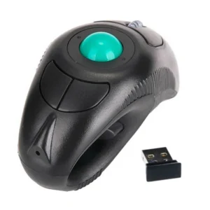 Shopping 2.4G Wireless Air Mouse Ergonomic Trackball Handheld Finger USB Mouse USB Optical Trackball Mice