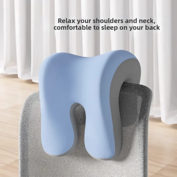 Office Chair Headrest Pillow Head Neck Shoulder Support Cushion Ergonomic Neck Rest Pillow Memory Foam Nap Sleeping Pillow - Image 2