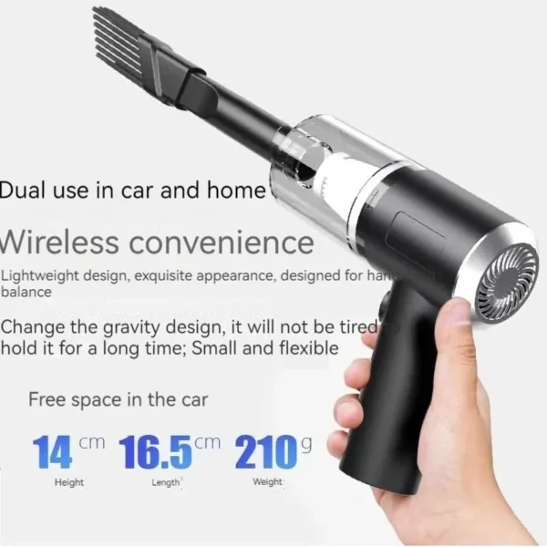 Car Vacuum Cleaner 12000PA Powerful Cleaning Machine Cars Cleaner Mini Wireless Portable Hand Held Cleaner for Home Appliance - Image 5