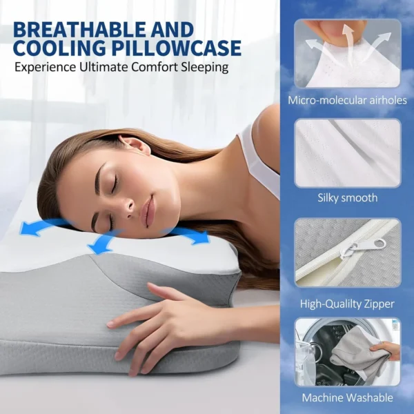 Cervical Pillow for Neck Shoulder Pain Relief Sleeping Ergonomic Memory Foam Pillow Orthopedic Neck Support Pillows - Image 3