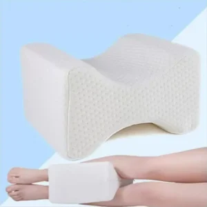 Memory Foam Knee Pillow for Side Sleepers Orthopedic Leg Hip Spine Alignment Support Pregnancy Sciatica Relief Lightweight Bed