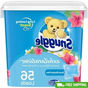 Laundry Scent Booster Pacs Tropical Mango Pineapple Floral Freshness Pack 56 Count High Efficiency Washer Safe Island Hibiscus
