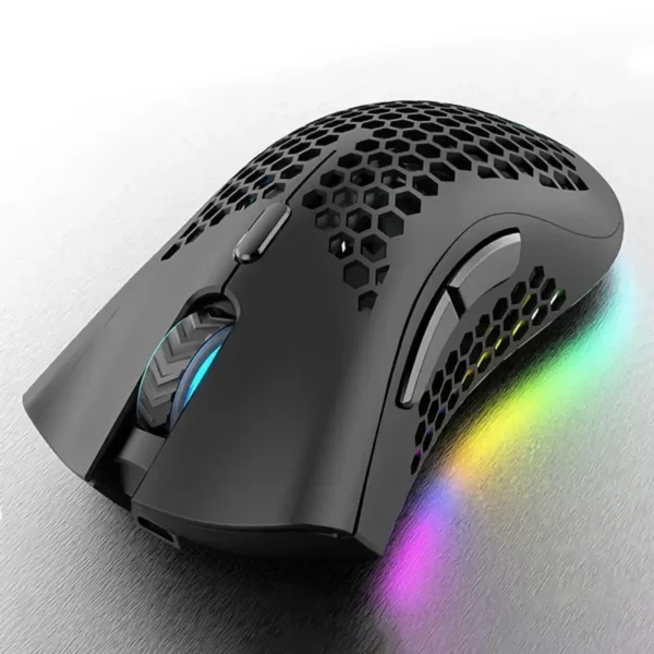 BM600 Rechargeable USB 2.4G Wireless RGB Light Honeycomb Gaming Mouse Desktop PC Computers Notebook Laptop Mice Mause Gamer Cute - Image 4