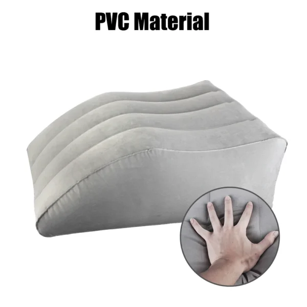 Portable For Travel Camping Sleeping Wedge Pillow Knee Cushion Foot Pillow Elevation Leg Pillows PVC Inflatable Leg Pillow - Image 4