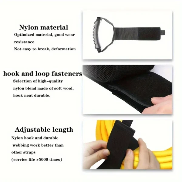 Extension Cord Storage Strap Reusable Hose Tie Straps Heavy Duty Storage Straps For Garden Hoses Pool Hose Garage Wall Hose - Image 5