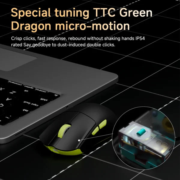 Darmoshark Wireless Office Gaming Mouse 30KDPI PAW3950 Senso 750IPS 2.4G/Wired/Bluetooth Connection Macro Game Mouse - Image 5