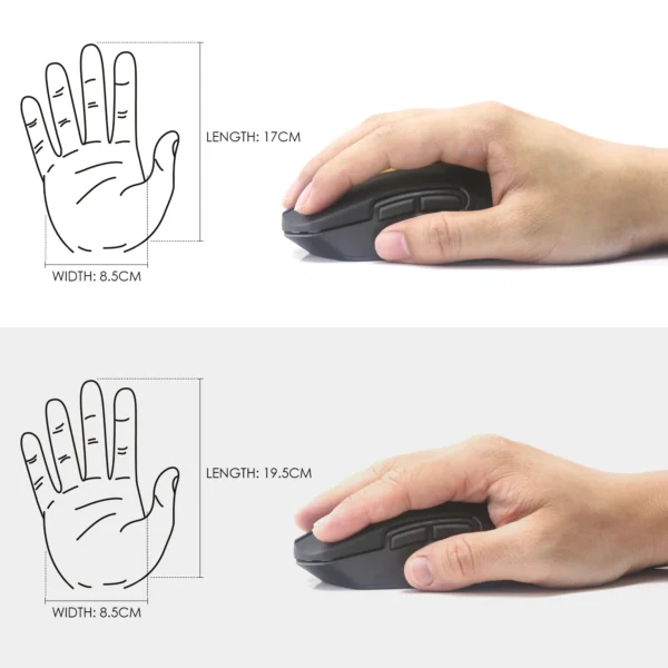 FANTECH RAIGOR III WG12 WG12R Wireless Optical Mouse 2000DPI and 3 Million Clicks Rechargeable Mice Office Mouse for PC Laptop - Image 5