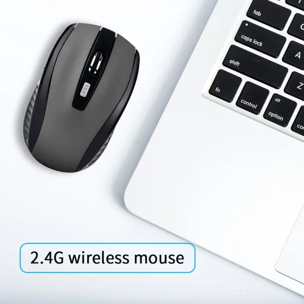 2.4G Wireless Mouse 2.4Ghz Gaming Mouse 6D Optical Wireless Mouse Slim Mini Noiseless Mice DPI1600 for Macbook PC Laptop - Image 3