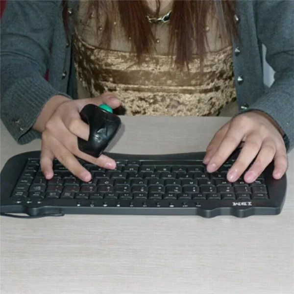 Shopping 2.4G Wireless Air Mouse Ergonomic Trackball Handheld Finger USB Mouse USB Optical Trackball Mice - Image 5