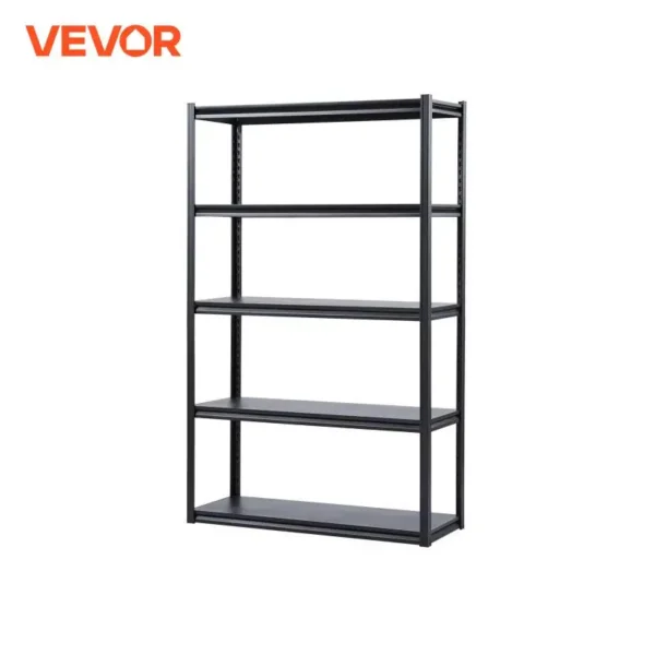 VEVOR 5-Tier Garage Shelving Unit Storage Shelves Height Adjustable Boltless Shelf Racking for Kitchen Warehouse Basement