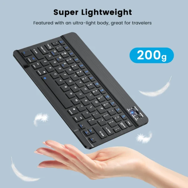 Bluetooth Wireless Keyboard Mini Keyboard For Laptop Tablet Phone ipad Rechargeable Gaming Keyboard For Android iOS Windows - Image 3