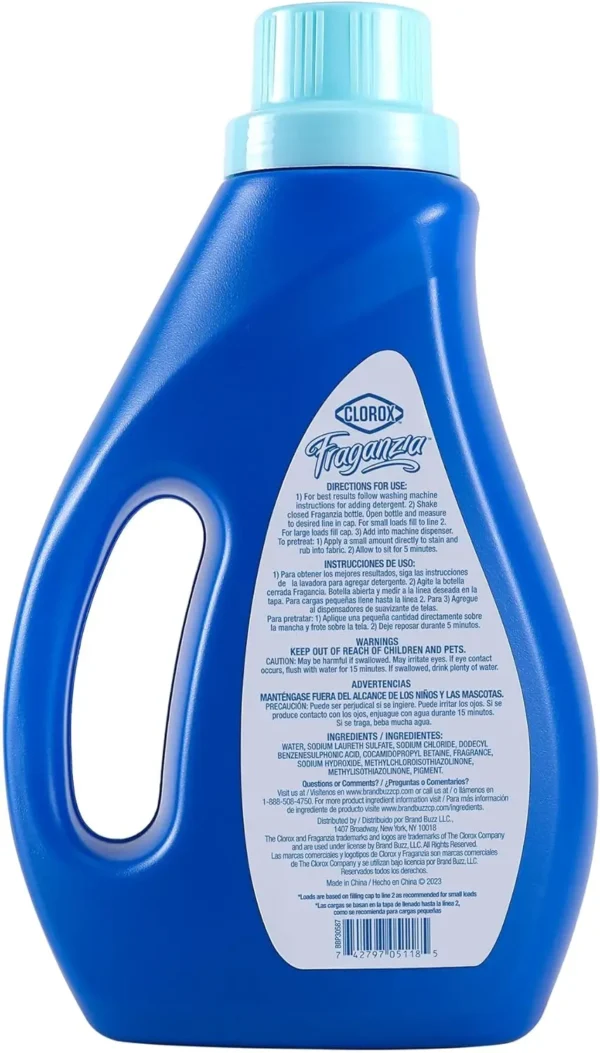 Fraganzia Liquid Laundry Detergent in Ocean Scent, 40oz | HE Compatible for All Front and Top Load Washing Machines - Image 5