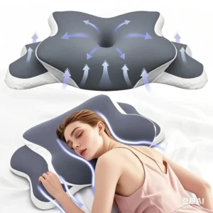 Memory Foam Pillows, Cervical Pillow for Neck and Shoulder Pain Relief, Ergonomic Contour Bed Pillow,