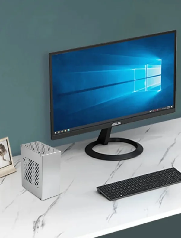 Aluminum HTPC Mini ITX Chassis A07 Game Computer Case Support Graphics Card RTX2070 I5 with PCIE 4.0 Cable Case Samll 1u PSU - Image 6