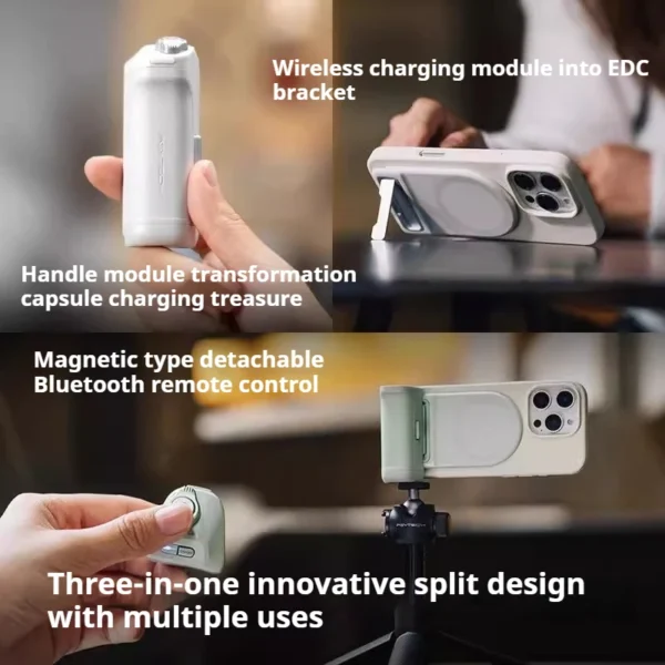 PGYTECH Magnetic Phone Photography Grip Dandelion Mobile Magnetic Fill Light MagCam Mobile Photography Grip Bluetooth Remote - Image 5
