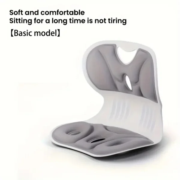 Breathable Anti-Fatigue Lumbar Support Ergonomic Lumbar Support Pillow-Anti-Fatigue Back Cushion For Study&TV, Grey. - Image 2