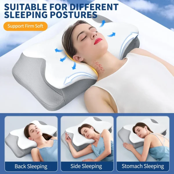 Cervical Pillow for Neck Shoulder Pain Relief Sleeping Ergonomic Memory Foam Pillow Orthopedic Neck Support Pillows - Image 2