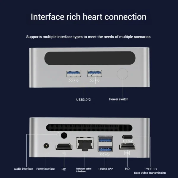 2025 GenMachine Mini PC Ryzen 5700U Support Windows 11 DDR4 3200MHz AMD WiFi6 Max 64GB RAM Diy Gaming Computer Pc Gaming - Image 4
