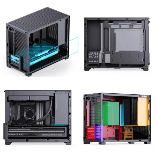 JONSBO D32 PRO Black MATX Desktop Small PC Case Transparent Adjustable Motherboard ATX Power 240 Water-Cooling корпус пк ケース - Image 4