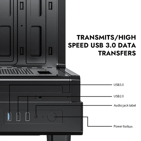 Darkflash DB330M PC Case M-ATX Desktop 270 ° Sea View Room Computer Case USB3.0 Double-Sided Transparent Glass Gamer Cabinet - Image 3