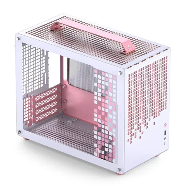 JONSBO Z20 Pink White MATX ATX Chassis 20L Detachable Handle Case 163mm Air-Cooled Graphics Card Type-C Desktop Small Space - Image 2