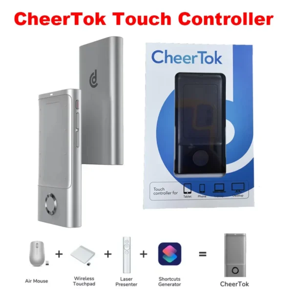 Cheerdots CheerTok All-in-one Pocket Touchpad for Smart Devices Air Mouse for Smart Phone Computer Remote