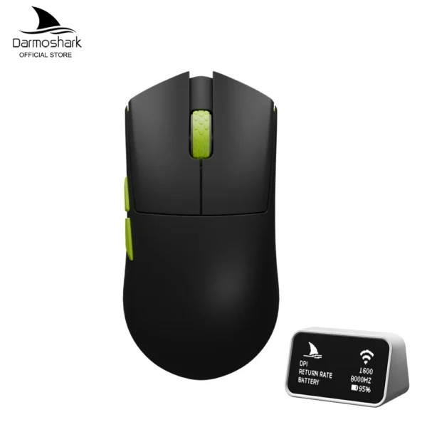 Darmoshark Wireless Office Gaming Mouse 30KDPI PAW3950 Senso 750IPS 2.4G/Wired/Bluetooth Connection Macro Game Mouse