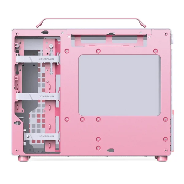 JONSBO Z20 Pink White MATX ATX Chassis 20L Detachable Handle Case 163mm Air-Cooled Graphics Card Type-C Desktop Small Space - Image 3