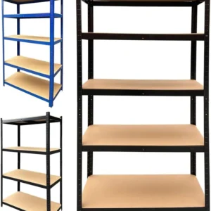 Shelving Units,5 Tier Garage Shelf Unit Metal Shelves Storage Boltless Rack,Workshop Adjustable For Warehouse,Home,Office&Pantry