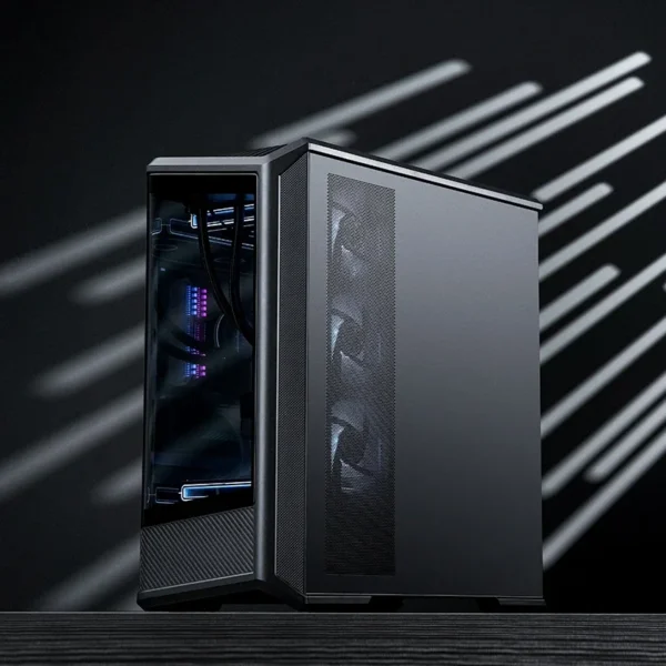 JONSBO D400 ATX Seaview Room Chassis (column-free curved glass/dual 360°radiator/ATX PSU/10 fan slots/Type-c Gen2 10Gbps+) Case - Image 5