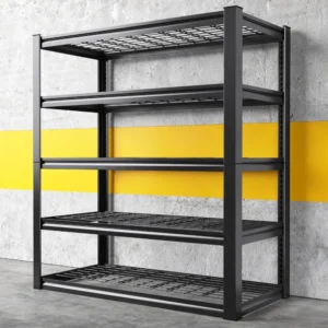 Garage Shelving 3000LBS, Heavy Duty Storage Shelves, Adjustable Industrial Metal Shelving Unit for Garage, Basement, Pantry