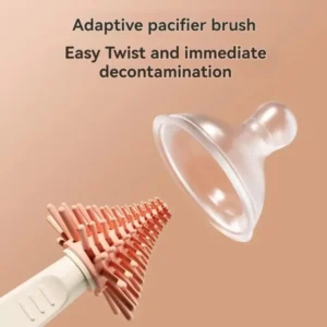 Silicone Bottle Brush Set Easy To Clean Baby Bottle Scrubber 6 in 1 Pacifier Straw Washing Bottle Drying Rack Cleaning Tool Set