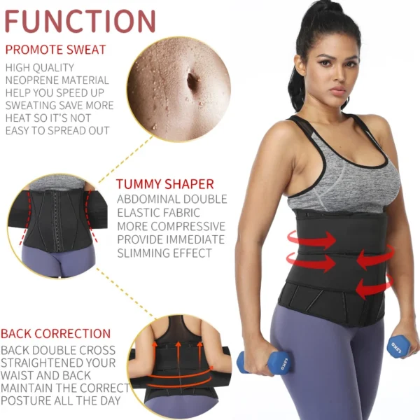 Waist Trainer Tummy Slimming Sheath Reducing Girdles Weight Loss Shapewear Belly Shapers Modeling Belt Woman Body Shaper Corset - Image 3