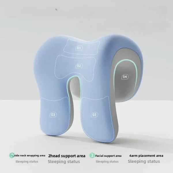 Office Chair Headrest Pillow Head Neck Shoulder Support Cushion Ergonomic Neck Rest Pillow Memory Foam Nap Sleeping Pillow - Image 3