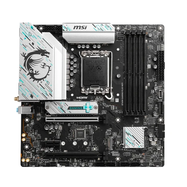 MSI B760M GAMING PLUS WIFI Diy Gaming Computer Motherboard intel 12th/13th Gen Ready, Dual PCle 4.0 M.2, ARGB Sync placa mãe - Image 5