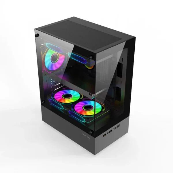 Power Train Illusionary Realm Computer Case M-ATX ITX Seaview Room Side Transparent Desktop Chassis Support 240 Water Cooler - Image 4