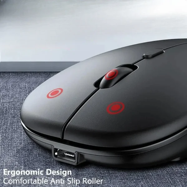 New Bluetooth Wireless Mouse USB Optical Rechargeable Mouse for Computer Laptop PC Macbook Gaming Mouse Gamer 2.4GHz 1600DPI - Image 3