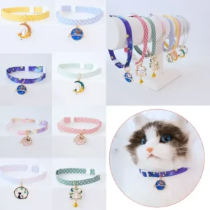 1PC Cute Kitten Collar Pet Cat Safety Necklace Breakaway Adjustable Cats Collar Puppy Collar Cat Pendant Puppy Cat Pet Supplies