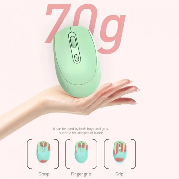 Wireless Silent Mouse Suitable For Business Office Esports Games Bluetooth 5.2 2.4G Dual Mode Mice Ergonomics Rechargeable Mouse - Image 4
