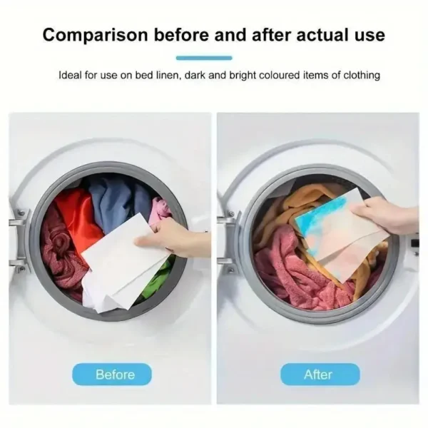 40/80 PCS Color Absorption Laundry Tablets Paper Anti-Staining Clothes Sheets Anti-String Mixing Washing Accessory - Image 6