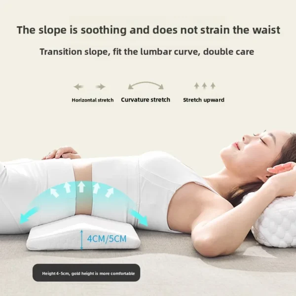 2025 Lumbar Support Pillow Back Support Memory Foam Pillow For Sleeping In Bed Waist Support Cushion For Lower Back Pain Relief - Image 2