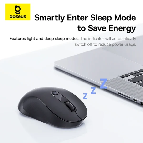 Baseus Wireless Mouse Bluetooth 5.3 2.4GHz Ergonomic 7 Silent Buttons Free Mouse Pad for MacBook Tablet Laptop Computer PC Mice - Image 6