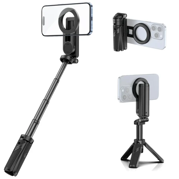 Ulanzi JJ03 Magnetic Phone Tripod Wireless Phone Grip Selfie Stick Desktop Tripod 360° Rotation Photography Livestreaming Vlog - Image 2