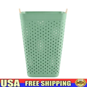 Square Flexible Laundry Hamper 2 Bushel Capacity Lightweight Ventilated Design Easy Carrying Multi Purpose Use Perfect Dorms and