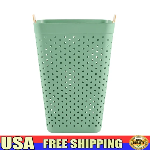 Square Flexible Laundry Hamper 2 Bushel Capacity Lightweight Ventilated Design Easy Carrying Multi Purpose Use Perfect Dorms and